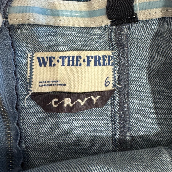 Free People NWT CRVY Femme Fatale One Piece Denim Jumpsuit - Size 6 🌷🌼 - Picture 8 of 9